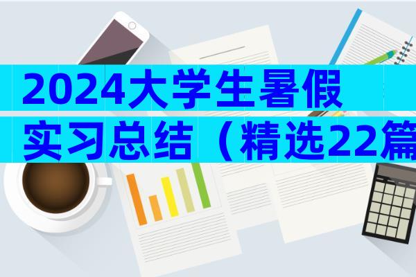 2024大学生暑假实习总结（精选22篇）