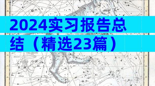 2024实习报告总结（精选23篇）