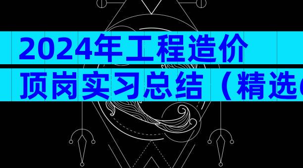 2024年工程造价顶岗实习总结（精选6篇）