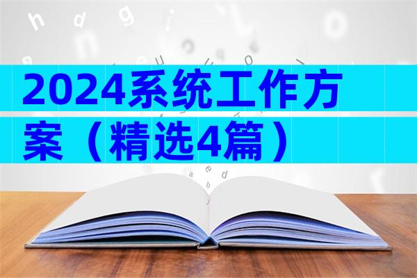 2024系统工作方案（精选4篇）