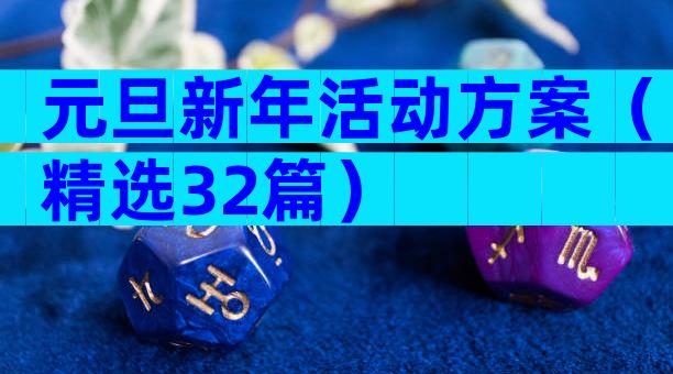 元旦新年活动方案（精选32篇）