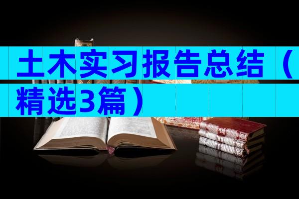 土木实习报告总结（精选3篇）