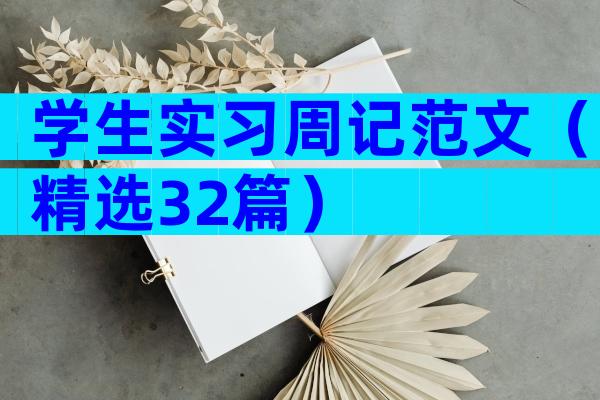 学生实习周记范文（精选32篇）