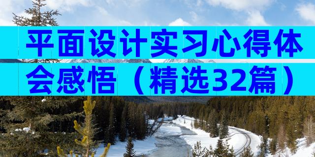 平面设计实习心得体会感悟（精选32篇）