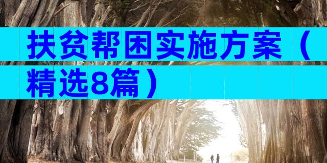 扶贫帮困实施方案（精选8篇）