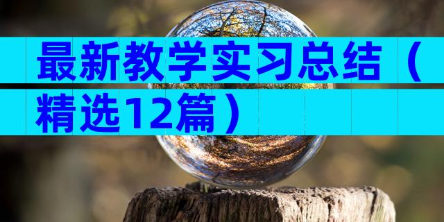 最新教学实习总结（精选12篇）