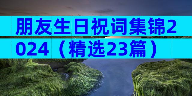 朋友生日祝词集锦2024（精选23篇）