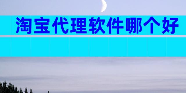 淘宝代理软件哪个好