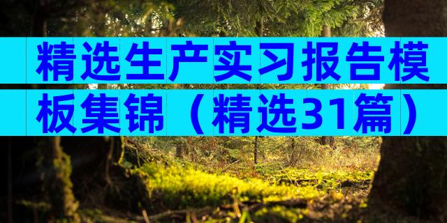 精选生产实习报告模板集锦（精选31篇）