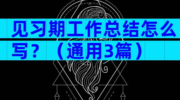 见习期工作总结怎么写？（通用3篇）